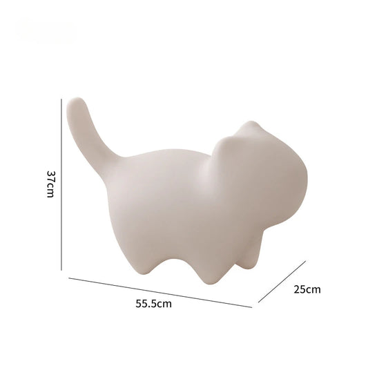 Nordic Design Modern Kids Children Toy PE Eco-environment Animal Outdoor Cat Low Stool Chair Furniture Space Saving Furniture