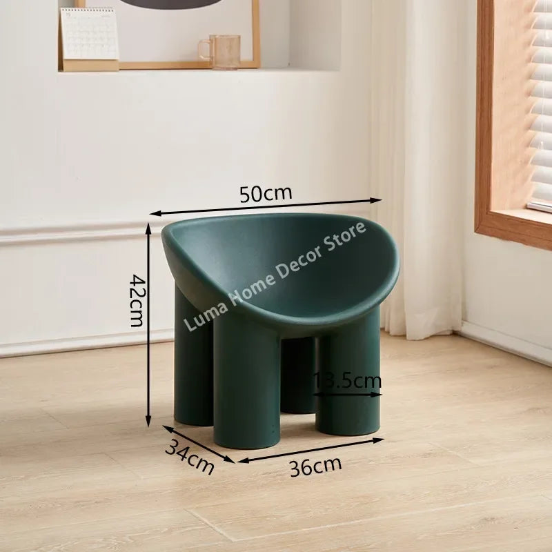Luma Scandinavian Designer Elephant Leg Chair Wind Light Luxury Lazy Chair Creative Single Sofa for Ins Furniture Home Decor