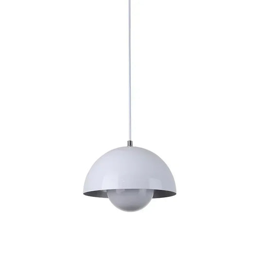 Denmark Designer Semicircular Flower Bud Pendant Lamp for Kitchen Living Island Iron Indoor Home Decor LED Lighting Luminaires