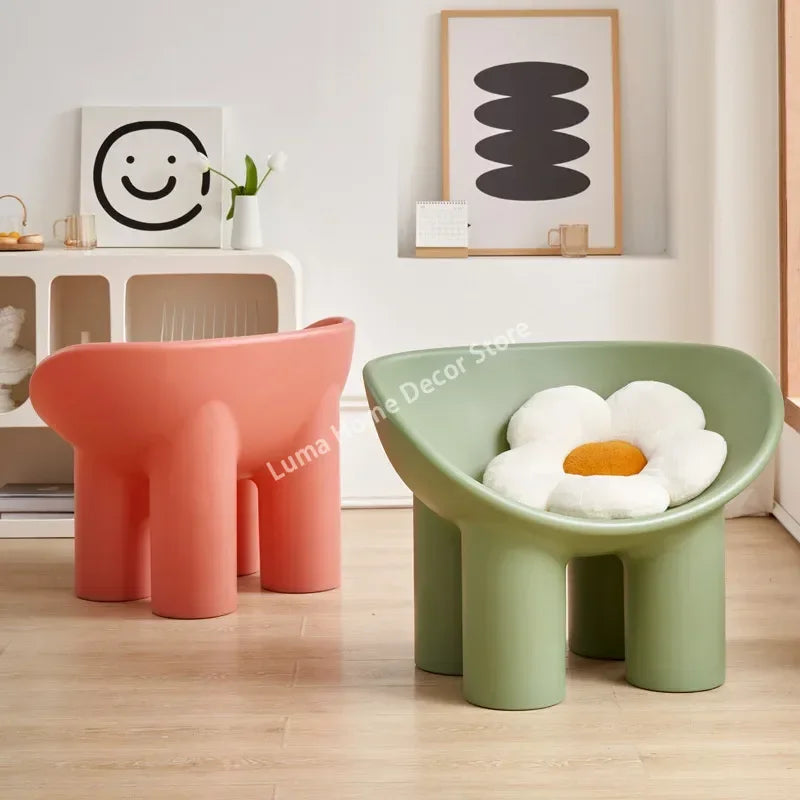 Luma Scandinavian Designer Elephant Leg Chair Wind Light Luxury Lazy Chair Creative Single Sofa for Ins Furniture Home Decor