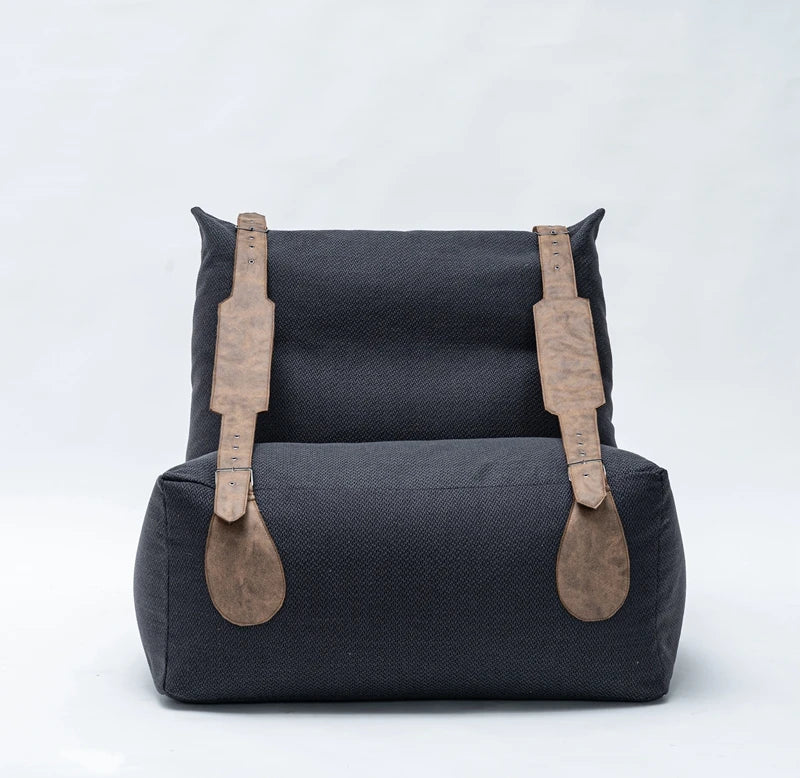 Backrest Nordic Beanbag Sofa Simple White Girl Designer Beanbag Sofa Comfortable Fabric Muebles Para Salas Modernos Furniture