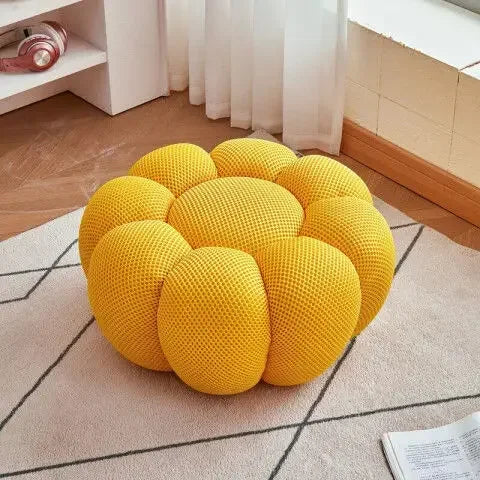 Single Seat Designer Pumpkin Lazy Sofa Balcony and Bedroom Can Lie Down and Recline Italian Minimalist Rochburg Football Sofa